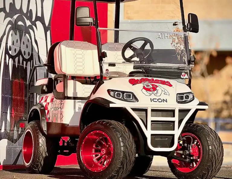 bulldogs custom golf cart build in california