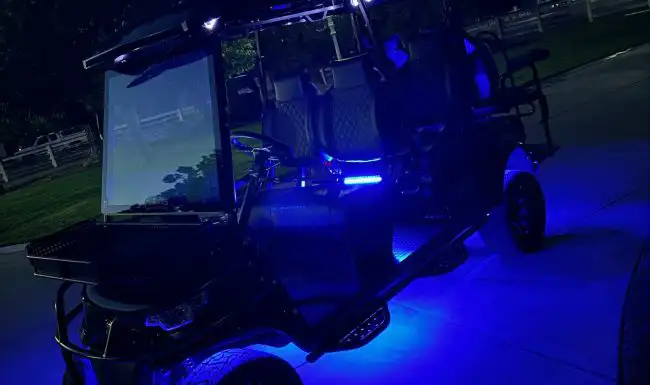 fuentes custom underglow led lighting for golf cart