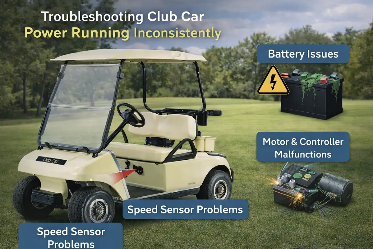 Read more about the article Club Car Power Running Inconsistently: Troubleshooting and Repair Tips for Golf Cart Owners